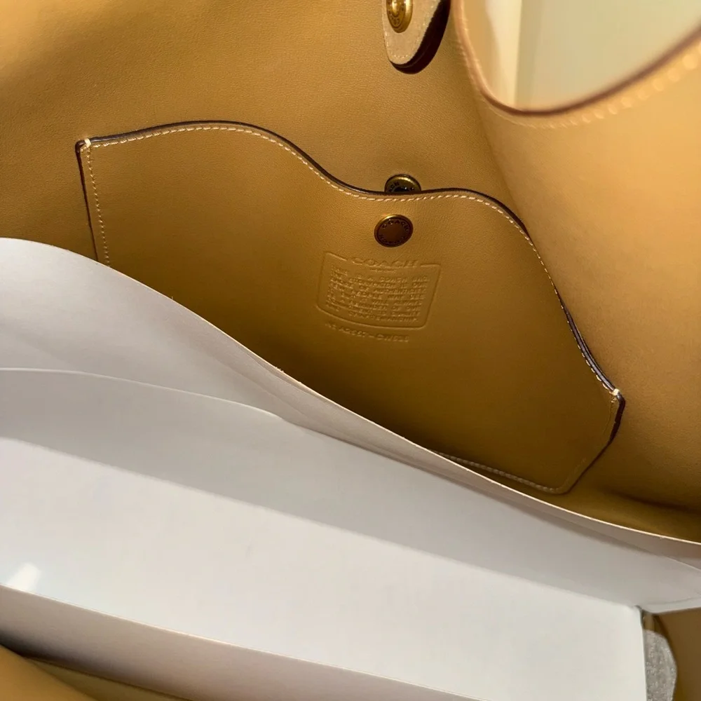 Coach Brooklyn Bag - Suede Tan Shoulder Hobo